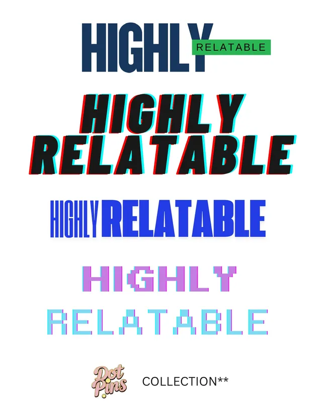 Highly Relatable enamel pins Ghana — Dot Pins